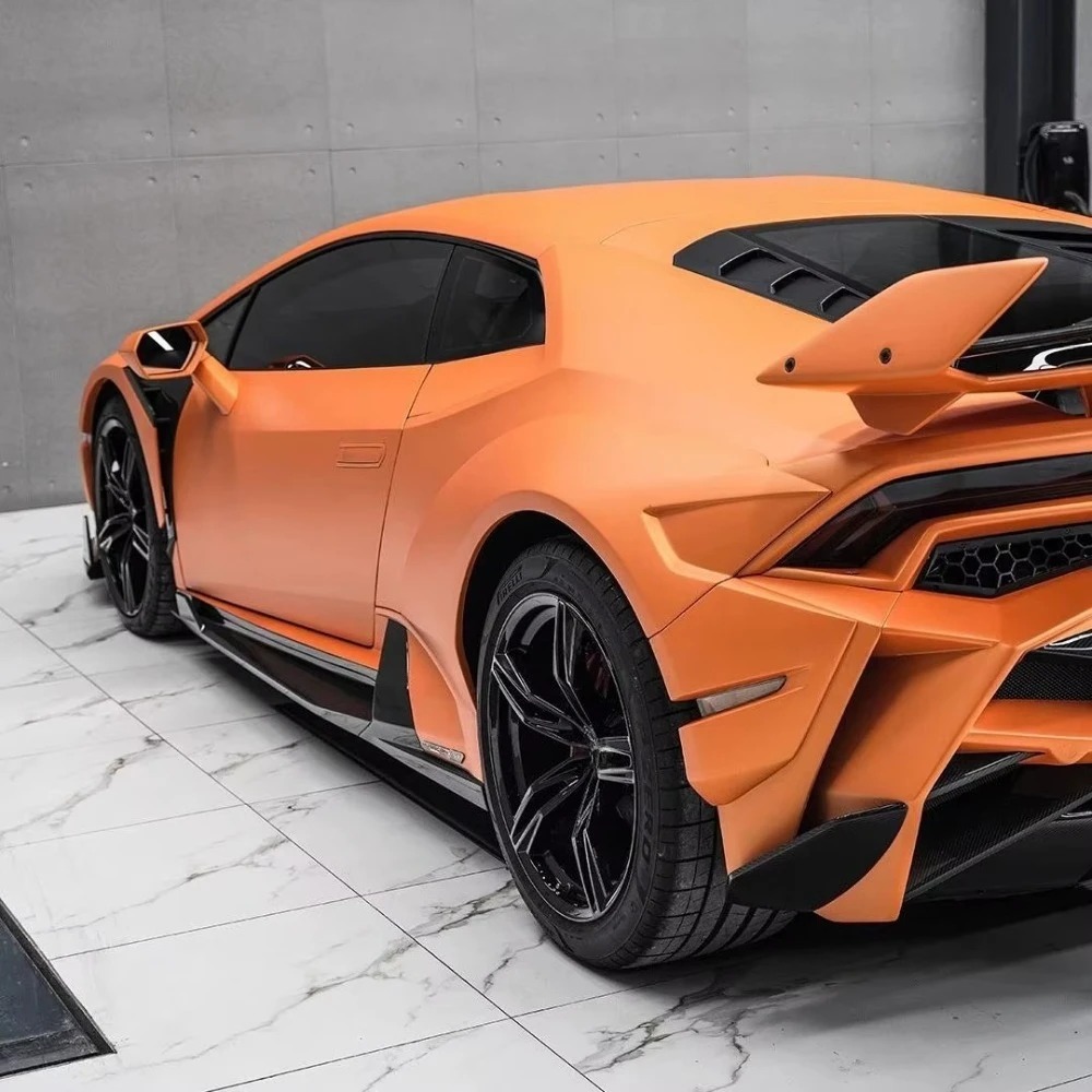 L Style WBK EVO Body Kits for Huracan LP580 LP610 Dry Carbon Fiber Front Lip Side Skirt Rear Diffuser Hood Fender